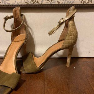 Joie Suede and Croc Heels